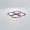 Ekena Millwork Medium Englewood Decorative Fretwork Wood Wall Panels, Walnut, 15 3/8"W x 15 3/8"H x 3/8"T WALW16X16X0375EWDWA - alternate 6